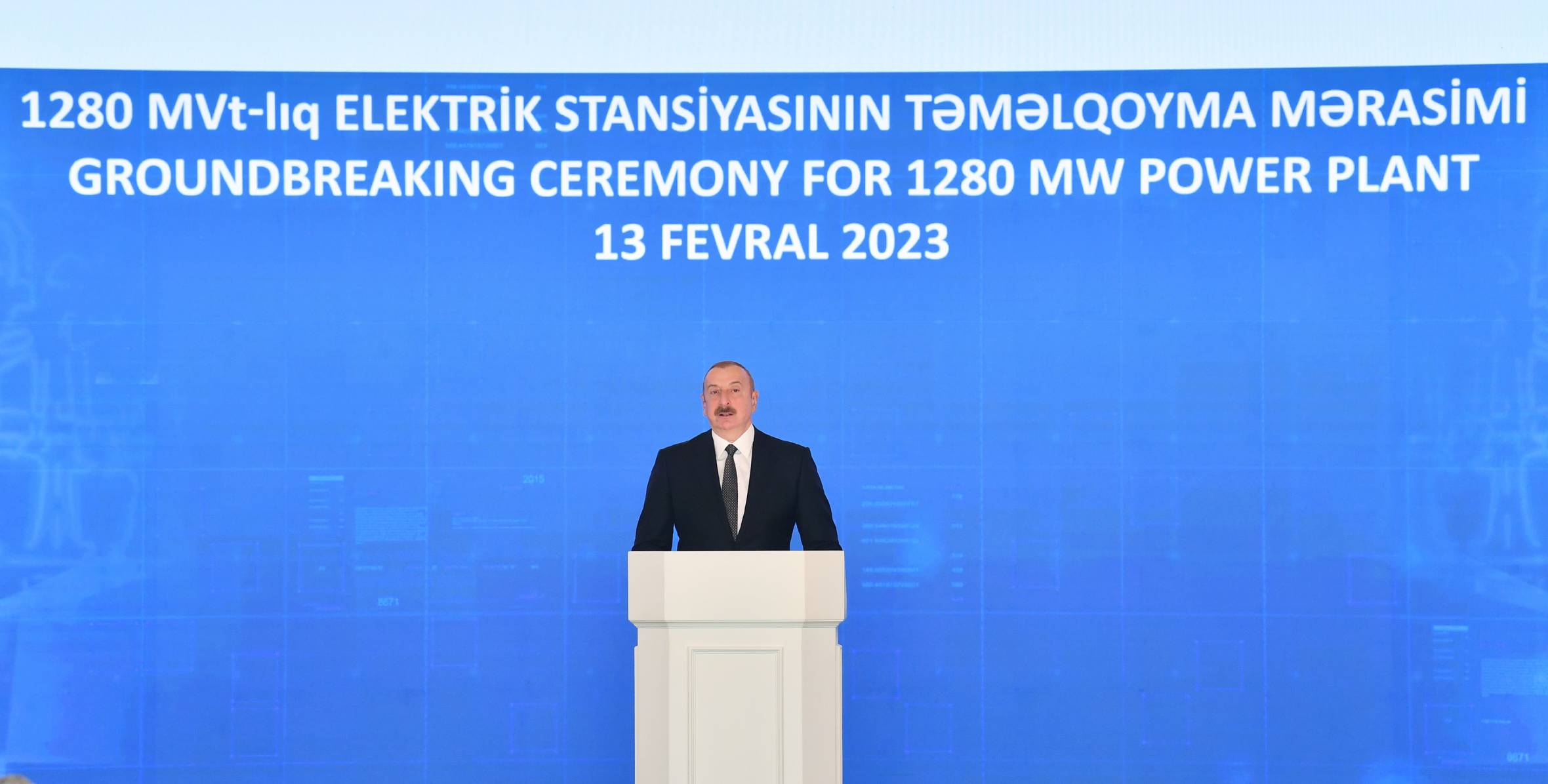 İstilik Elektrik Stansiyasının təməlqoyma mərasimi